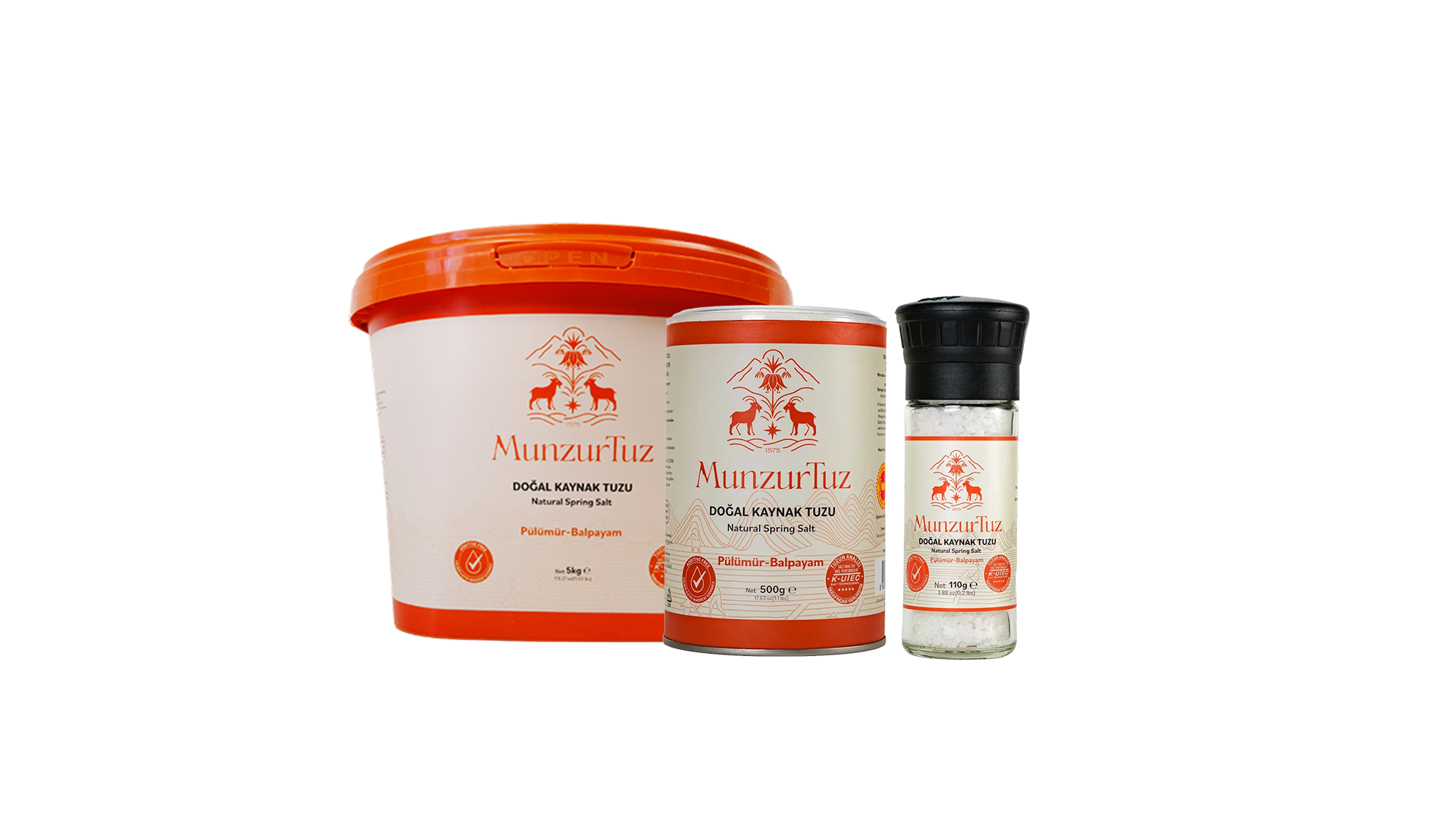 Natural Spring Salt Starter Set - 3-piece set