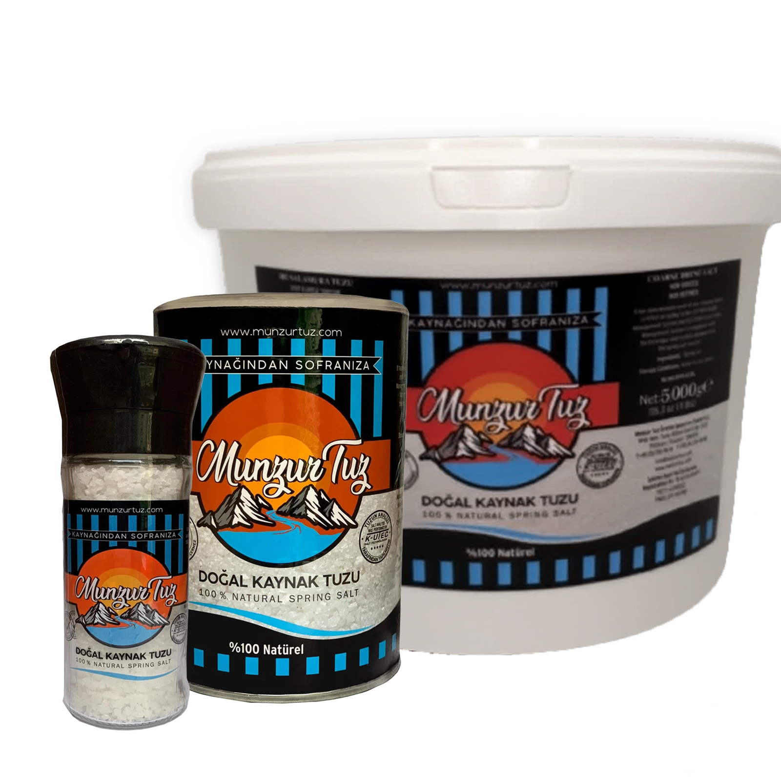 Doğal Kaynak Tuzu Başlangıç Seti 3’lü Set