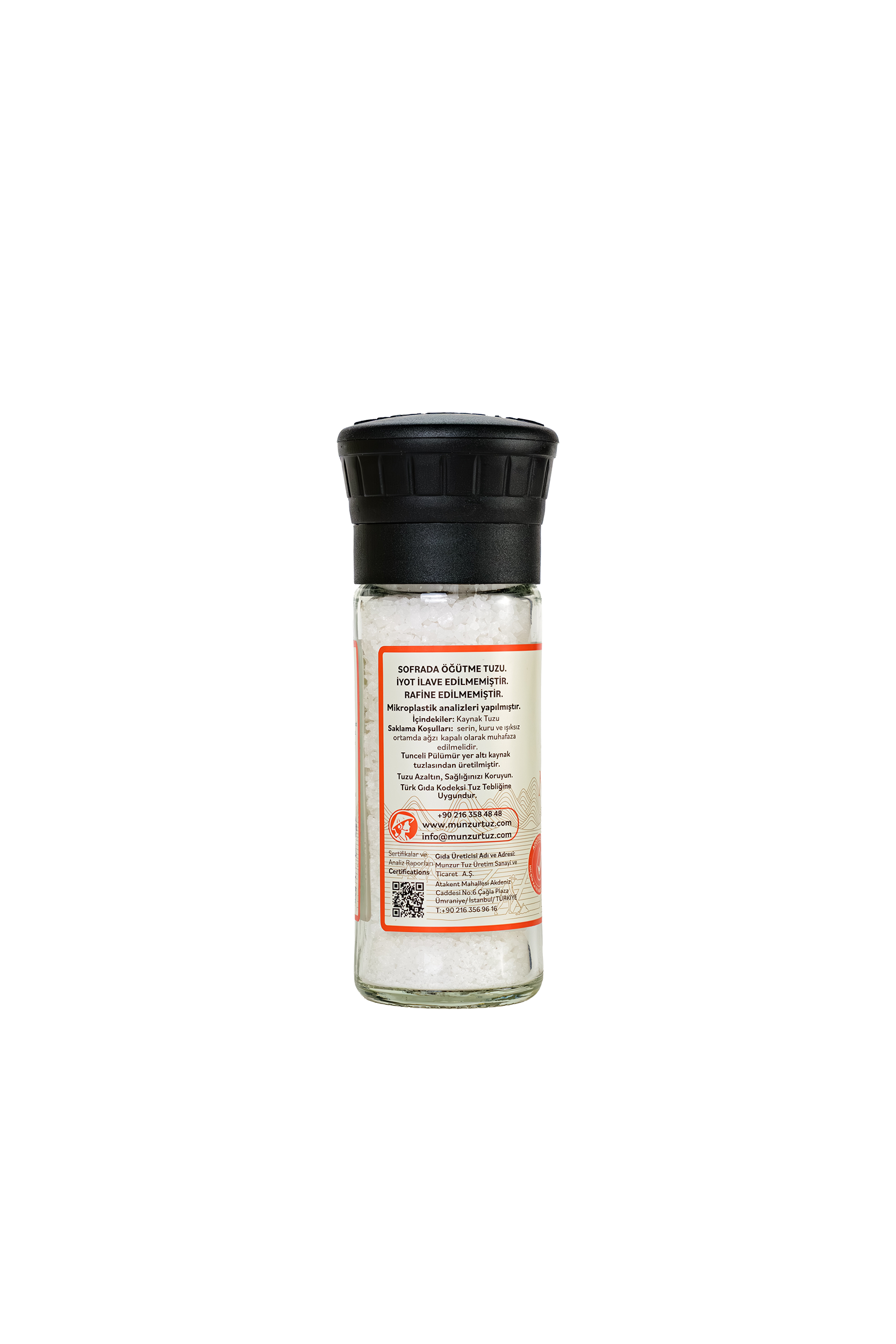 Seramik Öğütücülü Doğal Kaynak Tuzu 110gr